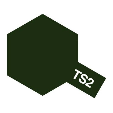 Tamiya 85002 Sprayfärg TS-2 "Dark Green" matt, innehåller 100 ml