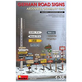 MiniArt 35609 German road signs (Ardennes, Germany 1945)