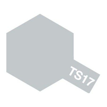 Tamiya 85017 Sprayfärg TS-17 "Gloss Aluminium" blank, innehåller 100 ml