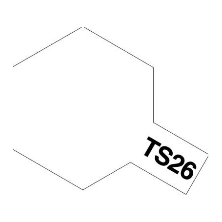 Tamiya 85026 Sprayfärg TS-26 "Pure White" blank, innehåller 100 ml