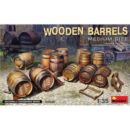 MiniArt 35630 Wooden barrels, medium size