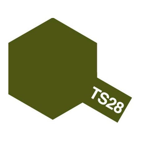 Tamiya 85028 Sprayfärg TS-28 "Olive Drab 2" matt, innehåller 100 ml