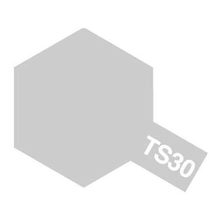 Tamiya 85030 Sprayfärg TS-30 "Silver Leaf" blank, innehåller 100 ml