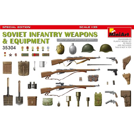 MiniArt 35304 Soviet Infantry Weapons and Equipment, Special Edition