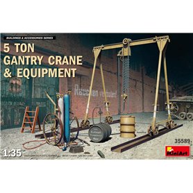 MiniArt 35589 5 Ton Gantry Crane and Equipment