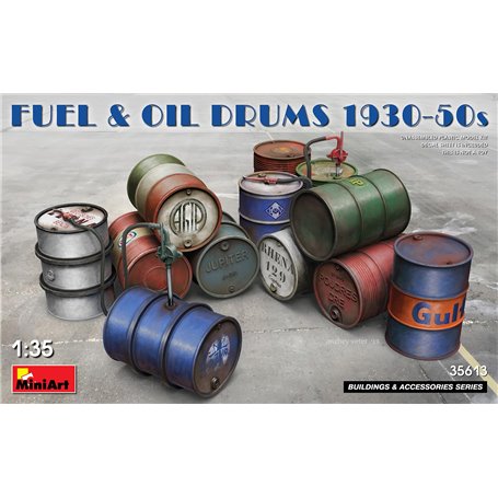 MiniArt 35613 Fuel and Oil Drums 1930-50s