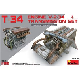 MiniArt 35205 T-34 Engine V-2-34 and Transmission Set