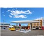 Kibri 39006 Modern bus terminal main building with one stop incl. LED lighting, functional kit