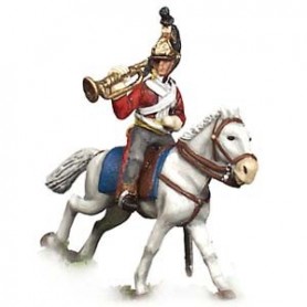 Prince August 543C Napoleon, officerarhäst för Prince August form nummer 544, 25 mm hög