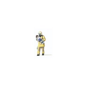 Preiser 28252 Brandman som räddar ett barn, 1 figur