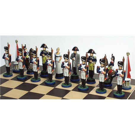Prince August 709 The Battle of Waterloo "Napoleon" Chess Set side moulds