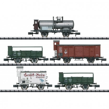 Trix 15715 150 Years of the Vizinal Railways Freight Car Set K.Bay.StS.B