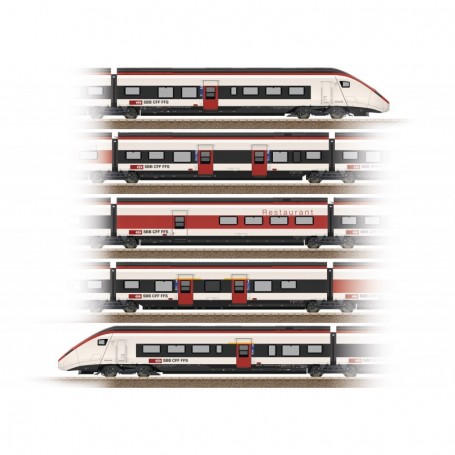 Trix 25810 Class RABe 501 Giruno High-Speed Rail Car Train SBB CFF FFS