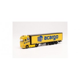 Herpa 314763 Scania CS 20 HD canvas semitrailer "acargo  Johnny Cash"