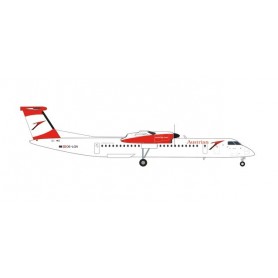 Herpa Wings 571975 Flygplan Austrian Airlines Bombardier Q400 (new colors) - OE-LGN "Gmunden"