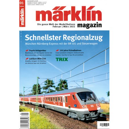 Märklin 365652 Märklin Magazin 1/2022 Tyska
