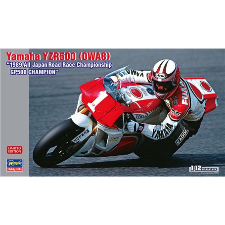 Hasegawa 21738 Motorcykel Yamaha YZR500 0WA8 1989 All Japan Road Race Championship GP500 CHAMPION