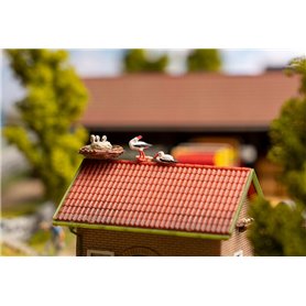 Faller 180239 Storks Figurine set with mini sound effect
