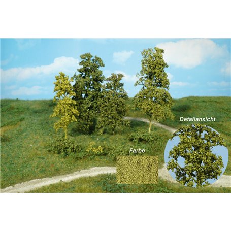 Heki 1671 Lövträd och buskar, mellangrön, 15 st
