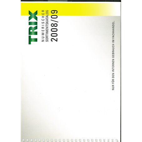 Trix 135808 Trix Numerischer sortimentkatalog 2008/09, Tyska