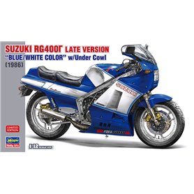 Hasegawa 21739 Motorcykel Suzuki RG400Γ Late model "Blue / White color" w / Under cowl