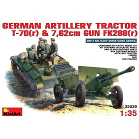 MiniArt 35039 German Artillery Tractor T-70(r) and 7,62 cm Fk 288 (r) w/crew