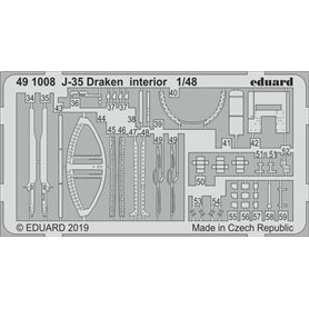 Eduard 491008 Etsark J-35 Draken interior 1/48