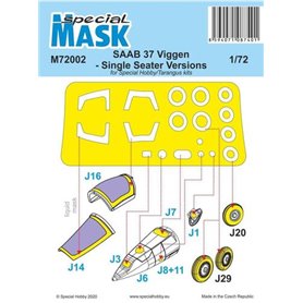 Special Hobby M72002 SAAB 37 Viggen Single Seater Mask