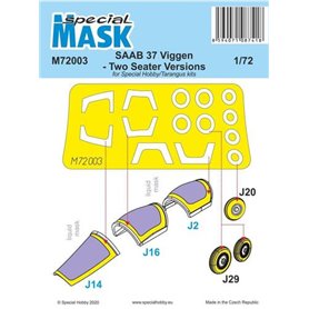Special Hobby M72003 SAAB 37 Viggen Two Seater Mask