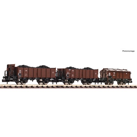 Fleischmann 880905 Set of three goods wagons of the Austrian Federal Railways ÖBB