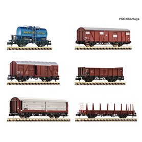 Fleischmann 880906 Set of six goods wagons of the Deutsche Bundesbahn