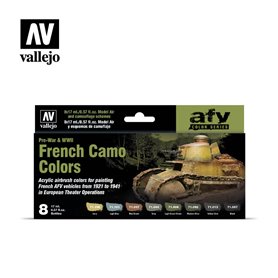 Vallejo 71644 Färgset French Camo Colors Pre-War & WWII