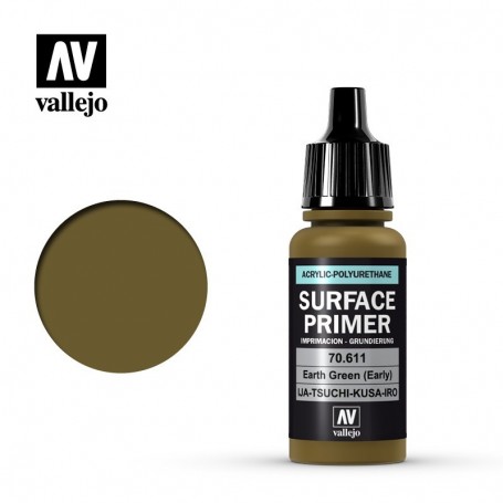 Vallejo 70611 Surface Primer 611 Earth Green Early 17ml