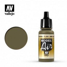 Vallejo 71301 Model Air 301 AMT-4 Camouflage Green 17ml