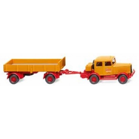 Wiking 85048 Hanomag with flatbed trailer