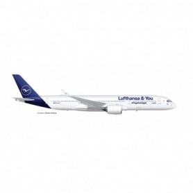 Herpa Wings 572026 Flygplan Lufthansa Airbus A350-900 "Lufthansa & You" - D-AIXP "Braunschweig"