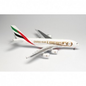 Herpa Wings 572040 Flygplan Emirates Airbus A380 - UAE 50th Anniversary - A6-EEX