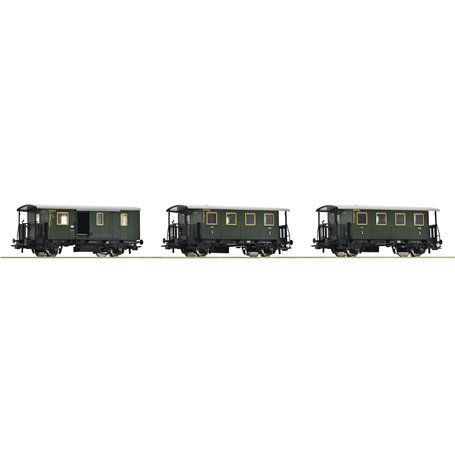 Roco 74054 Vagnsset med 3 personvagnar DB