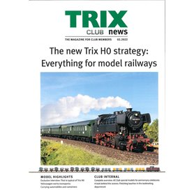 Trix CLUB022022 Trix Club 02/2022, magasin från Trix, 23 sidor i färg, Engelska