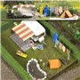Busch 6023 Camping-set med husvagn samt massa tillbehör