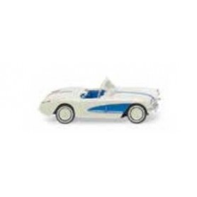 Wiking 81905 Chevrolet Corvette - pearl white sky blue