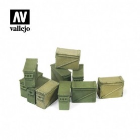 Vallejo SC221 Large Ammo Boxes 12,7 mm