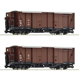 Roco 34583 2 piece set: Covered goods wagons, ÖBB