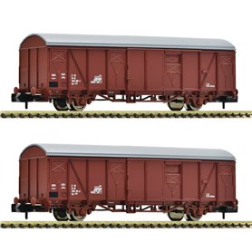 Fleischmann 831515 2 piece set: Covered goods wagons, DR