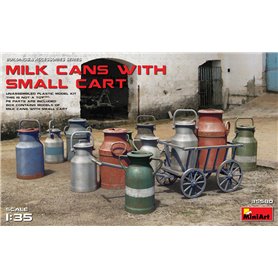 MiniArt 35580 Milk Cans with Small Cart