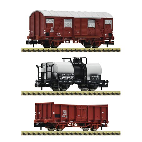 Fleischmann 880909 3 piece set: Goods wagons, FS