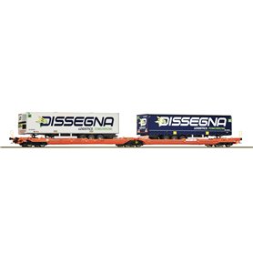 Roco 77395 Articulated double pocket wagon, type Sdggmrs 738/T3000e, of the Wascosa