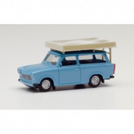 Herpa 024181-003 Trabant Universal roof tent, pastelblue