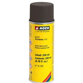 Noch 61177 Akrylspray, matt, svart, 200 ml i sprayburk, för underarbet