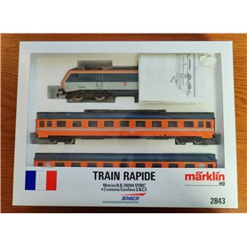 Märklin 2843-10 Tågset "Train Rapide" 3-delat, SNCF